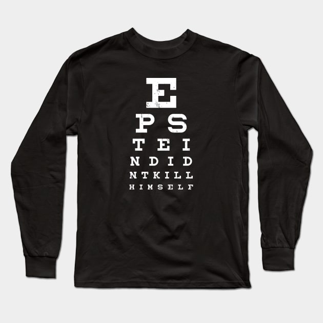 Epstein Eye Chart Long Sleeve T-Shirt by jph